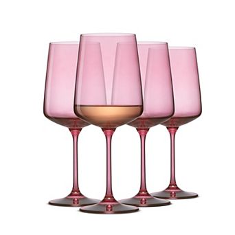 JoyJolt Sidney 17-oz. 4 pc Clear Wine Glass Set