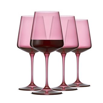 JoyJolt Sidney 19oz. 4 pc Red Wine Glasses Set