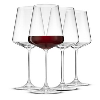 JoyJolt Sidney 19oz. 4 pc Red Wine Glasses Set