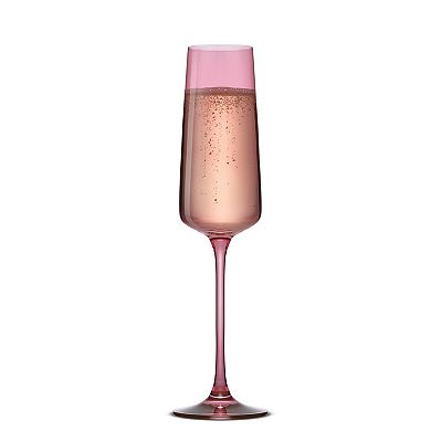 JoyJolt Sidney 7-oz. 4-Piece Champagne Flute Glasses Set