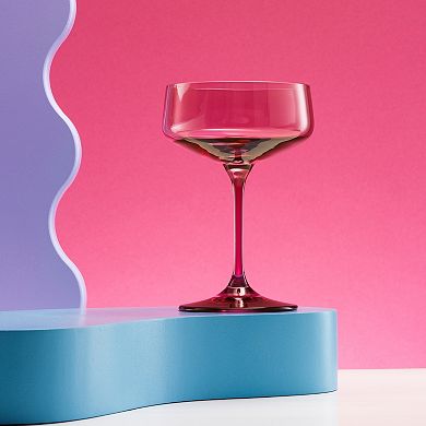 JoyJolt Sidney 8-oz. 4-Piece Coupe Martini Glasses Set