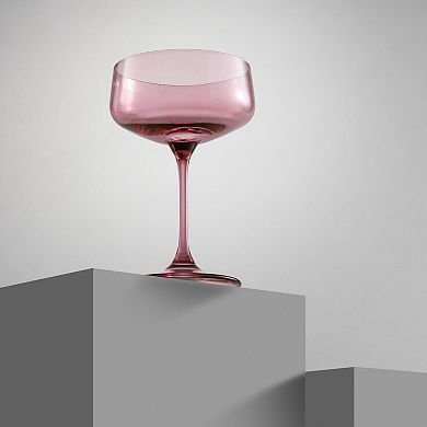 JoyJolt Sidney 8-oz. 4-Piece Coupe Martini Glasses Set