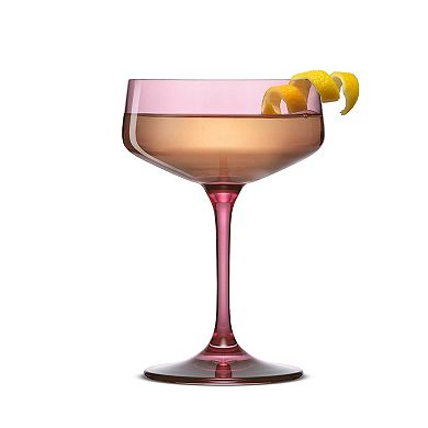 JoyJolt Sidney 8-oz. 4-Piece Coupe Martini Glasses Set