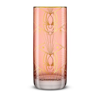 JoyJolt Spiderman Legacy 4-Piece Tall Glasses Set