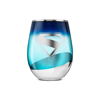 JoyJolt Superman 4-Piece Stemless Glasses Set