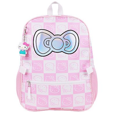 Hello Kitty All-Over Print Backpack With Detachable Lunch Box & 3D Charm