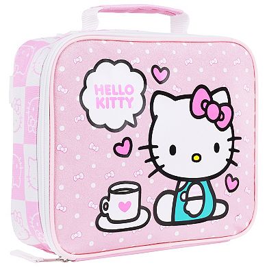 Hello Kitty All-Over Print Backpack With Detachable Lunch Box & 3D Charm