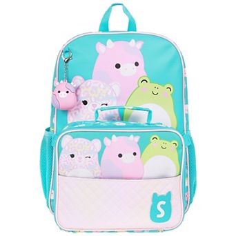 Squishmallows Backpack with Detachable Lunch Box & 3D Charm