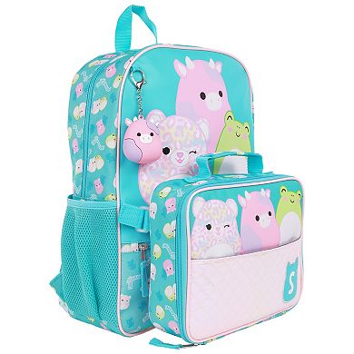 Squishmallows Backpack with Detachable Lunch Box & 3D Charm