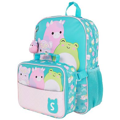 Squishmallows Backpack with Detachable Lunch Box & 3D Charm