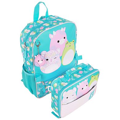 Squishmallows Backpack with Detachable Lunch Box & 3D Charm