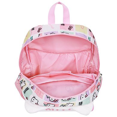 Hello Kitty Plush Face Backpack With 3D Bow