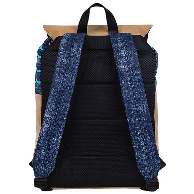 SpongeBob Denim-Look & Nubuck Backpack with Embroidered Patch