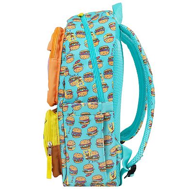 SpongeBob SquarePants Krabby Patty Peekaboo Backpack With Character Pockets