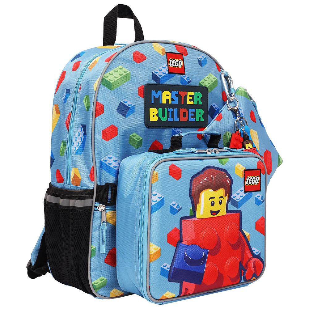LEGO® Master Builder Backpack with Detachable Lunch Box & Accessory Pouch