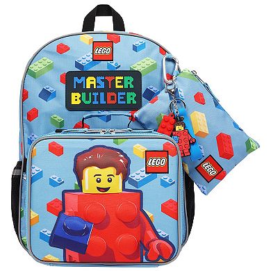 LEGO® Master Builder Backpack with Detachable Lunch Box & Accessory Pouch