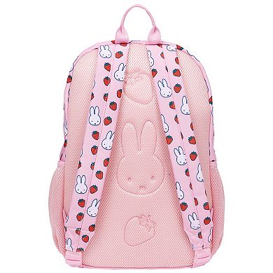 Miffy Strawberry Mini Backpack With Charm, Lightweight Design