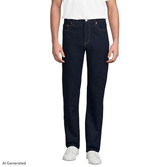 Men's Lands' End Stretch Comfort Waist Jeans