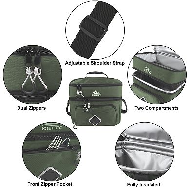 KELTY Double Compartment 12-Can Cooler