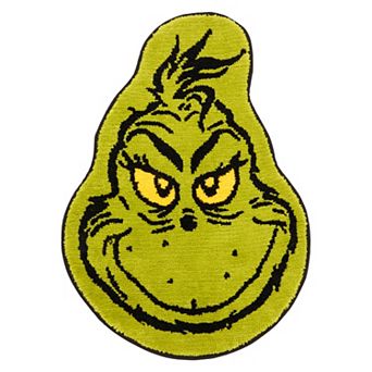 Dr. Seuss The Grinch Face Bath Mat