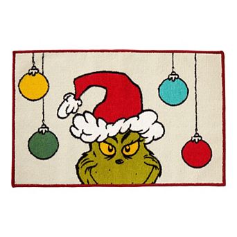Dr. Seuss The Grinch Ornaments Bath Mat