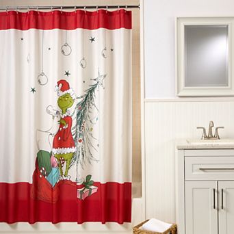 Dr. Seuss The Grinch Whoville Christmas Tree Shower Curtain