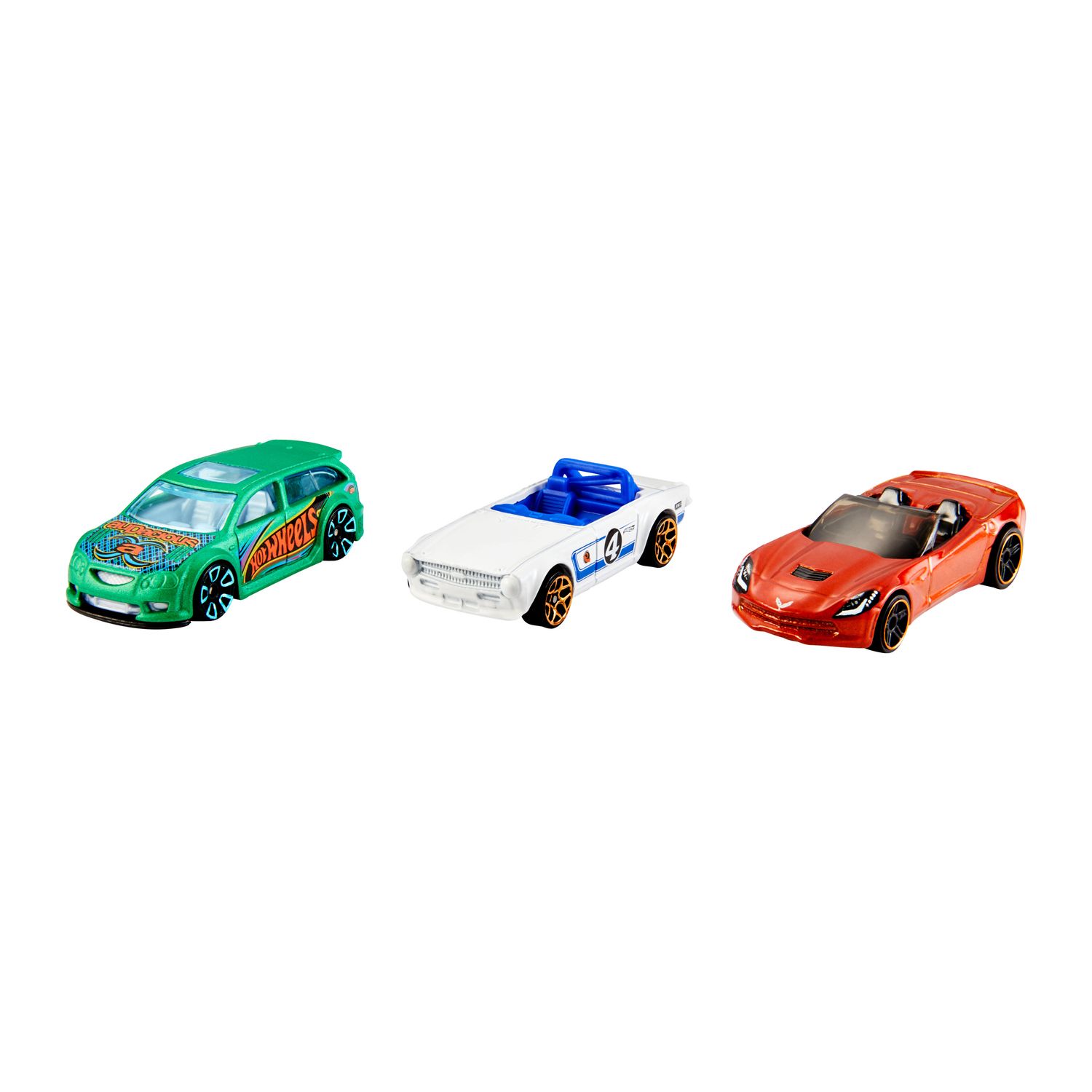 Детские игрушки Hot Wheels 3-Pack Toy Cars & Trucks Assortment - Styles May Vary