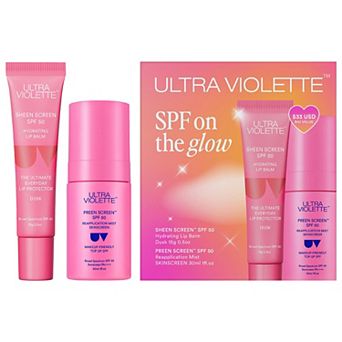 Ultra Violette SPF on the Glow Set with Preen Screen SPF 50 Mist & Sheen Screen Lip Balm Duo