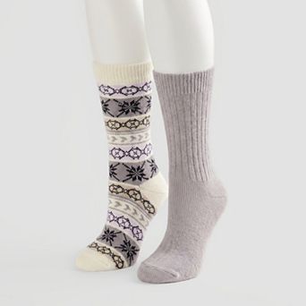 Women's Sonoma Goods For Life® Frosted Fair Isle Crew Socks