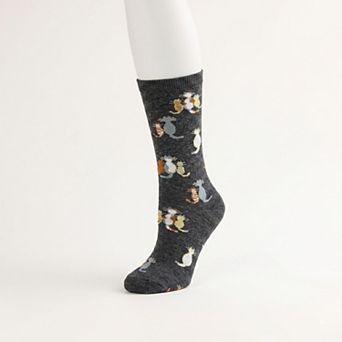 Women's Cat Family Crew Socks