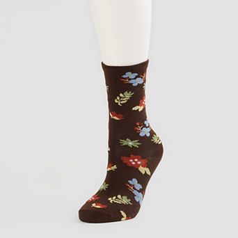 Women's Fall Wildflowers Crew Socks