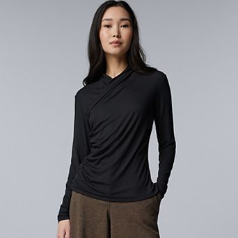 Women's Simply Vera Vera Wang Long Sleeve Wrap Top