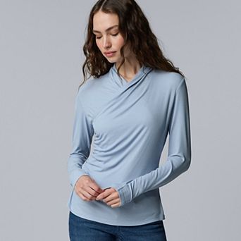 Women's Simply Vera Vera Wang Long Sleeve Wrap Top
