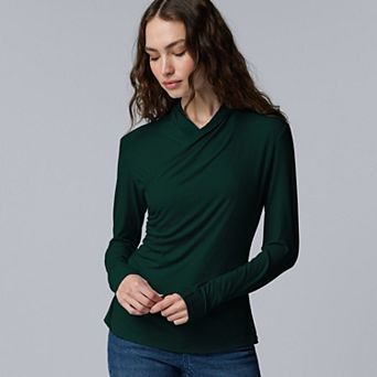Women's Simply Vera Vera Wang Long Sleeve Wrap Top