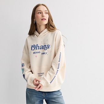 Juniors' Disney's Stitch & Angel Graphic Hoodie