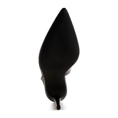 London Rag Jaoba Women's Slingback Pointed Toe Heels