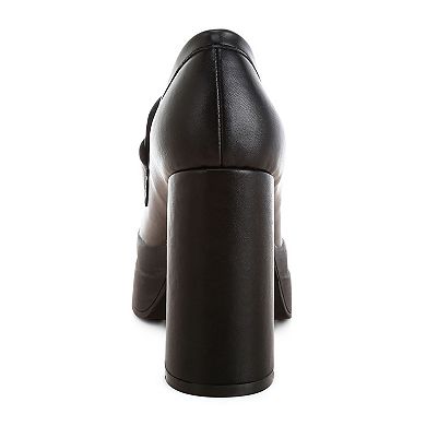 London Rag ORYANA Women's Platform Slip-On Heels