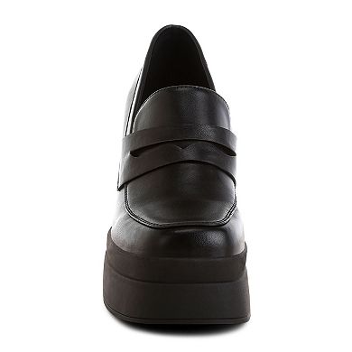 London Rag ORYANA Women's Platform Slip-On Heels