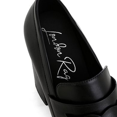 London Rag ORYANA Women's Platform Slip-On Heels