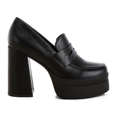 London Rag ORYANA Women's Platform Slip-On Heels