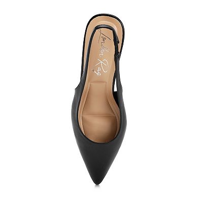 London Rag Shala Women's Pointed Toe Slingback Heels