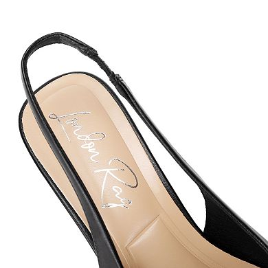 London Rag Shala Women's Pointed Toe Slingback Heels