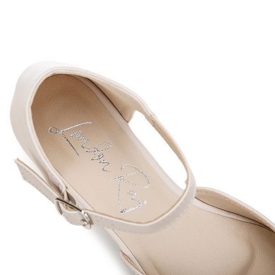 London Rag Clevea Women's Ankle Strap Pointed Toe Flats