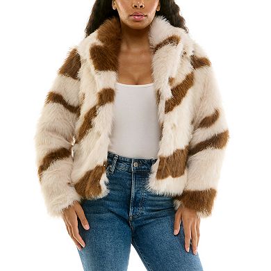 Women's Nina Leonard Faux Fur Jacket