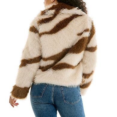 Women's Nina Leonard Faux Fur Jacket