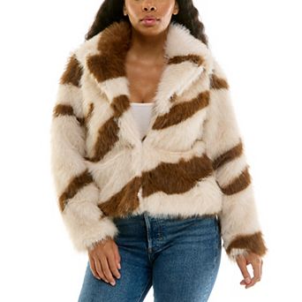 Women's Nina Leonard Faux Fur Jacket