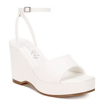 London Rag Sangria Women's Ankle Strap Wedge Sandals