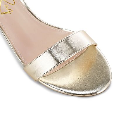 London Rag Yuti Women's Ankle Strap Heels