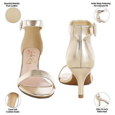 London Rag Yuti Women's Ankle Strap Heels