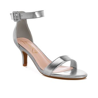 London Rag Yuti Women's Ankle Strap Heels